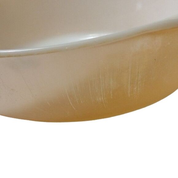 Vintage Anchor Hocking Fire King Iridescent Peach Lustre Casserole Dish - Picture 5 of 6